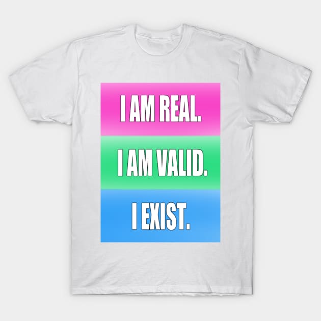 Polysexual Pride: I am... T-Shirt by The Curio Art Shop